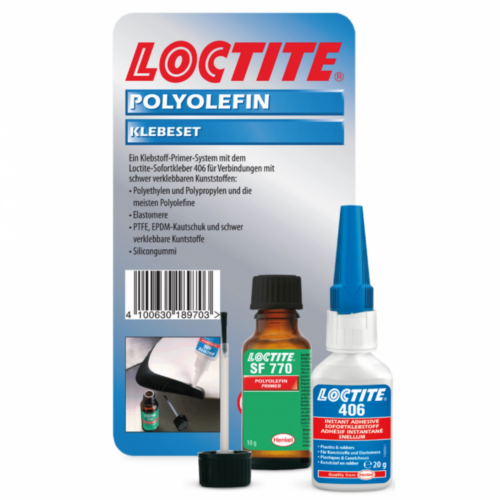 Клеевой набор для полиолефинов и жирных пластмасс Loctite 406/770